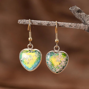 Transcendental Love Jasper Teardrop Earrings-Your Soul Place